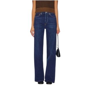NWT Re/Done Women’s 90s High Rise Loose Baggy Deep Faded Blue Jeans sz 30